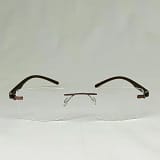 Jupiter Lens Eyeglasses Rim less frame Brown
