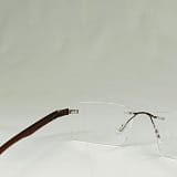 Jupiter Lens Eyeglasses Rim less frame Brown