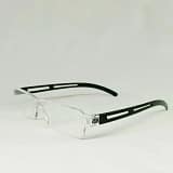 Jupiter Lens Reading Eyeglasses white black Transparent