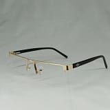 Jupiter Lens Eyeglasses Metal Frame Rectangle Gold Black