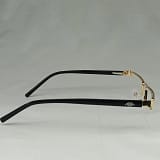 Jupiter Lens Eyeglasses Metal Frame Rectangle Gold Black