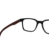 Jupiter Lens Eyeglasses Frame Square Black Brown