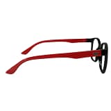 Jupiter Lens Eyeglasses Frame Square Black Red