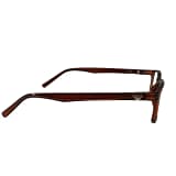 Jupiter Lens Eyeglasses Frame Rectangle Dark Brown Transparent