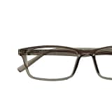 Jupiter Lens Eyeglasses Frame Rectangle Light Brown Transparent