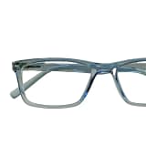 Jupiter Lens Eyeglasses Frame Rectangle Light Blue Transparent