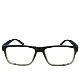 Jupiter Lens Eyeglasses Frame Rectangle Black Grey Transparent