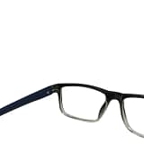 Jupiter Lens Eyeglasses Frame Rectangle Black Grey Transparent
