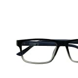 Jupiter Lens Eyeglasses Frame Rectangle Black Grey Transparent