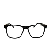Jupiter Lens Eyeglasses Frame Square Black Honey Orange