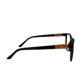 Jupiter Lens Eyeglasses Frame Square Black Honey Orange
