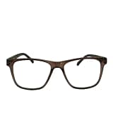 Jupiter Lens Eyeglasses Frame Square Brown Transparent