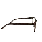 Jupiter Lens Eyeglasses Frame Square Brown Transparent