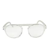 Jupiter Lens Eyeglasses Frame Oval White Transparent
