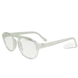 Jupiter Lens Eyeglasses Frame Oval White Transparent