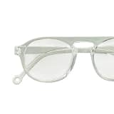 Jupiter Lens Eyeglasses Frame Oval White Transparent