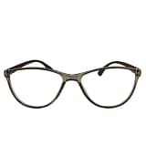 Jupiter Lens Eyeglasses Frame Cateye Brown Transparent