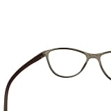 Jupiter Lens Eyeglasses Frame Cateye Brown Transparent
