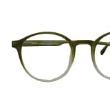 Jupiter Lens Anti Glare Blue Block Eyeglasses Transparent Green and White