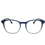 Jupiter Lens Anti Glare Blue Block Eyeglasses Transparent Blue and White