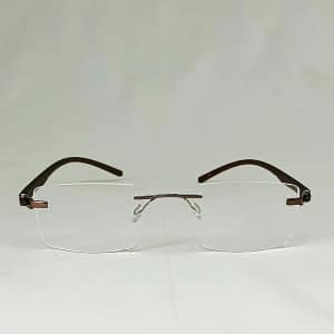 Jupiter Lens Eyeglasses Rim less frame Brown