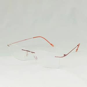 Jupiter Lens Eyeglasses Rim less frame Rose Gold