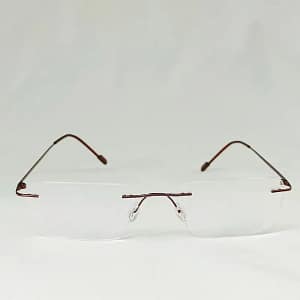 Jupiter Lens Eyeglasses Rim less frame Brown