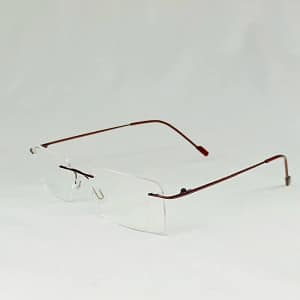 Jupiter Lens Eyeglasses Rim less frame Brown