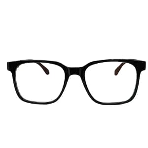 Jupiter Lens Eyeglasses Frame Square Black Brown