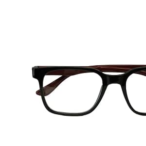 Jupiter Lens Eyeglasses Frame Square Black Brown
