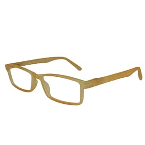 Jupiter Lens Eyeglasses Frame Rectangle Matte Orange Transparent