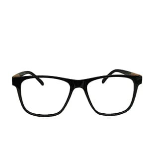 Jupiter Lens Eyeglasses Frame Square Black Honey Orange
