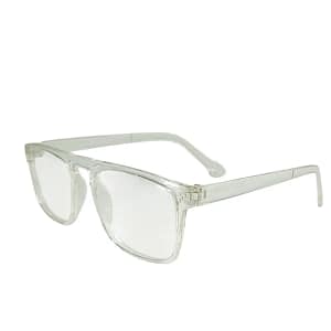 Jupiter Lens Eyeglasses Frame Square White Transparent