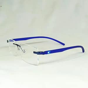 Jupiter Lens Eyeglasses Rim less frame Blue