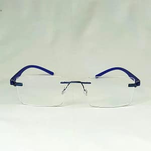 Jupiter Lens Eyeglasses Rim less frame Blue