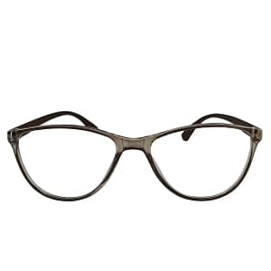 Jupiter Lens Eyeglasses Frame Cateye Brown Transparent
