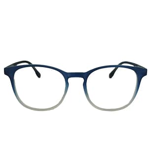 Jupiter Lens Anti Glare Blue Block Eyeglasses Transparent Blue and White