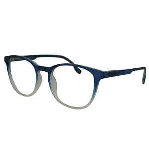 Jupiter Lens Anti Glare Blue Block Eyeglasses Transparent Blue and White